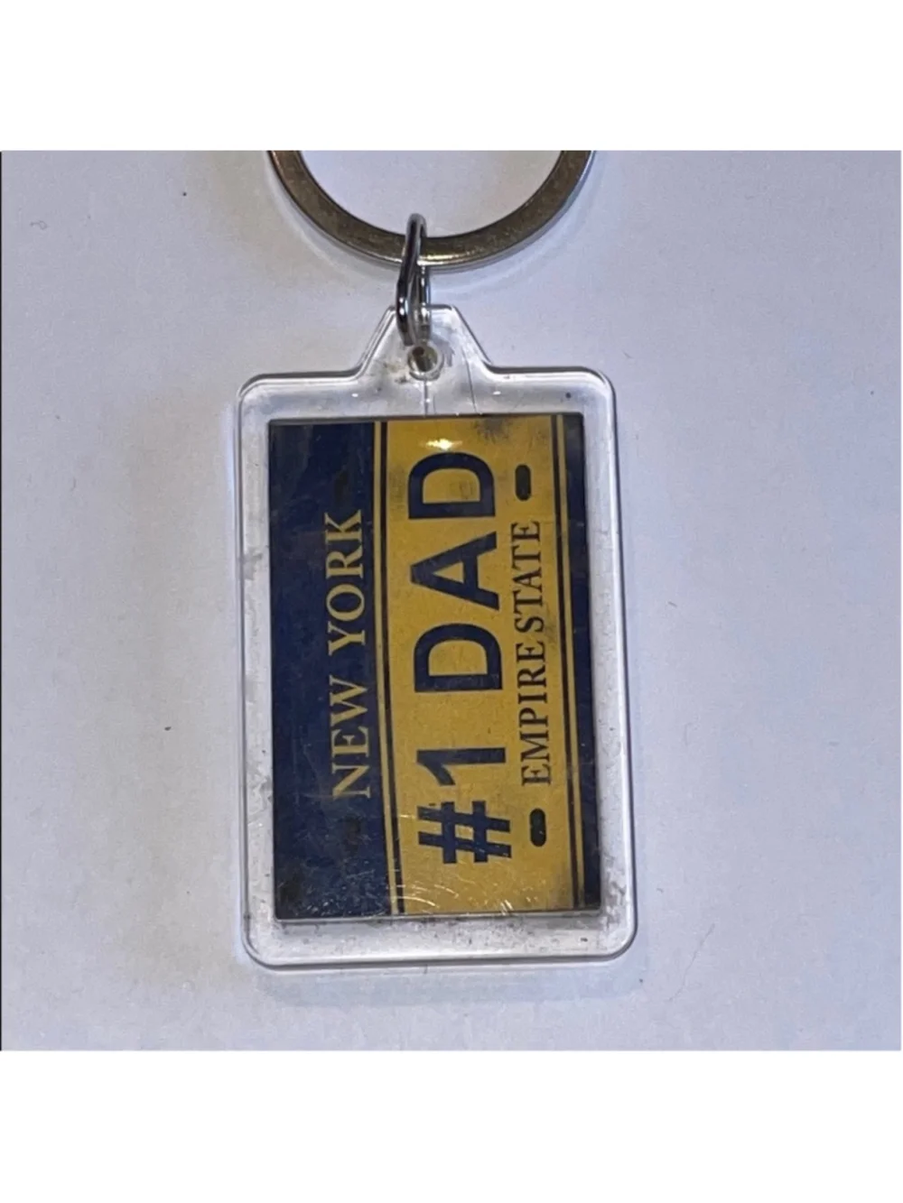 #1 Dad New York Keychain